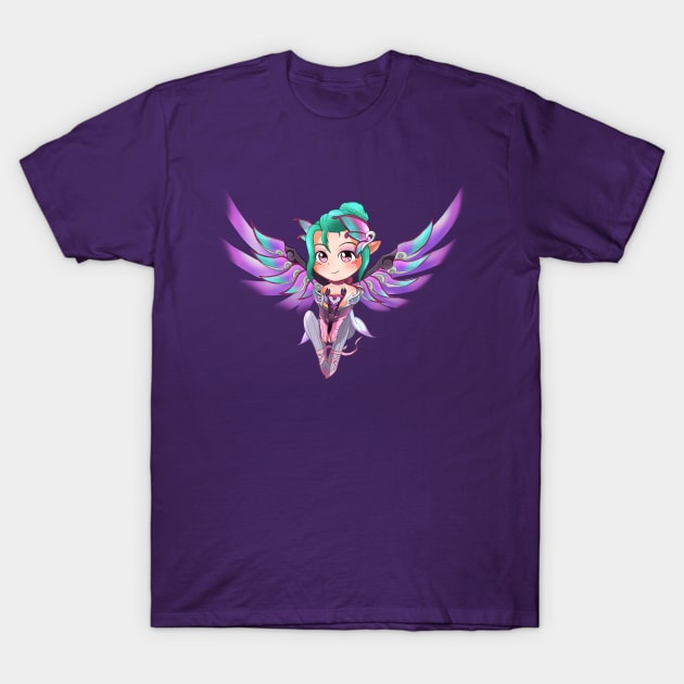 Sugar Plum Mercy (Purple Wings) T-Shirt by RadicalYue